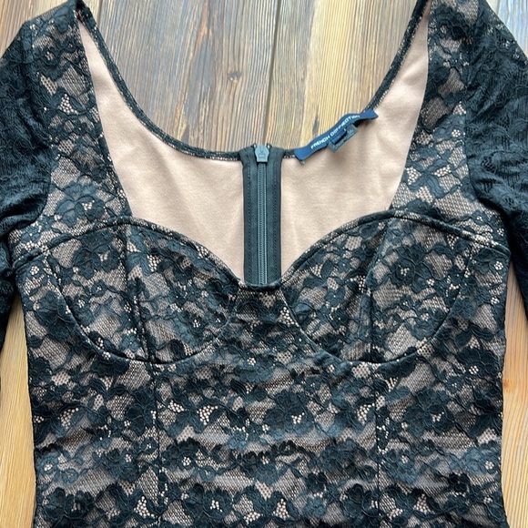 French Connection Thora Lula Long Sleeve Lace Dress Size: M - Picture 3 of 9